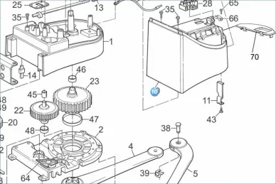 Nice PPD1000R02.4540 Corps de boîtier en plastique