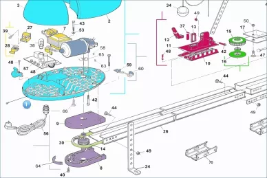Nice PPD1197.4540 Aktüatör kafa tabanı