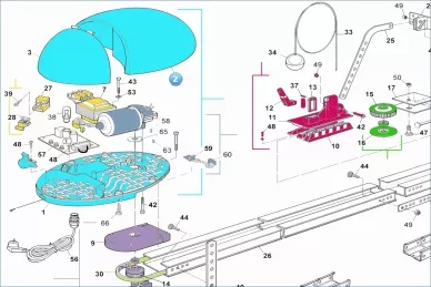 Nice PPD1198.45401 Cilindro galvutės dangtelis