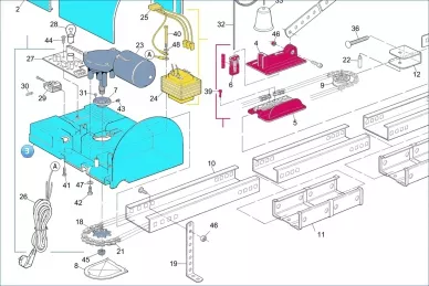 Nice PPD1317.45401 Aktuator-Basis