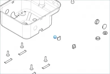 Nice PPD1794.4540 Hylsa för skruv till täcklock för fundamentlåda.