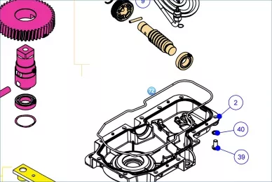 Nice PPD2237.4540 حشية مبيت محرك التروس