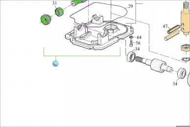 Nice PRME03 مجموعة إصلاح المحرك (مع دودة)