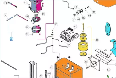 Nice PRSI03A Kit di riparazione del riduttore (motore+vite)