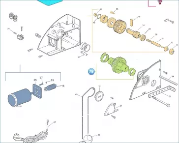Nice PRSO02 Выходной вал в сборе