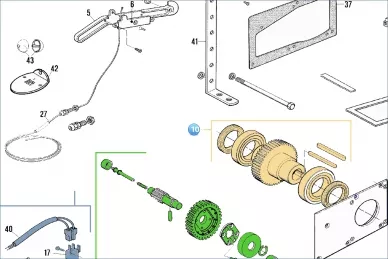 Nice PRSU01F Вал в сборе