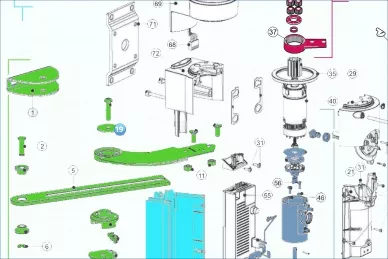 Nice R08F.5120 Kol pivot rondelası