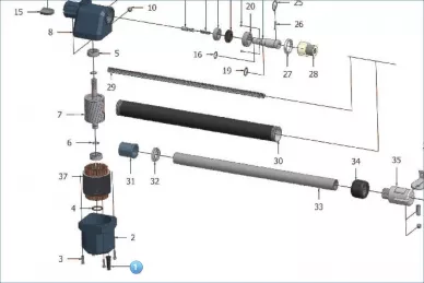 Nice RL1 Conduta com ilhós de borracha