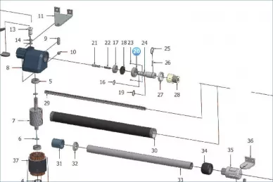 Nice RL20 Подшипник вала червячной передачи