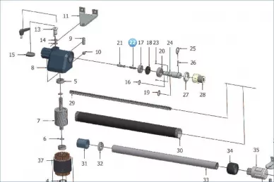 Nice RL22 Пружина выключения сцепления