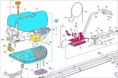 Nice RMHGD1013 Complete behuizing (basis + beide deksels)