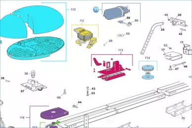 Nice RMHGD1014 Unidade de motor elétrico com codificador