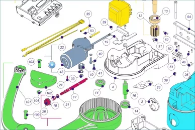 Nice SPA10 Växlad motor