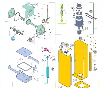 Nice SPAMG119A00A Промежуточный вал в сборе