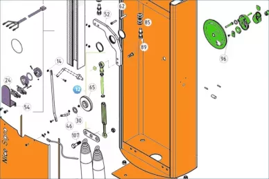 Nice SPAMG197B00A Sestava pružinového úderníku