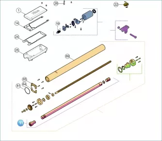 Nice SPAMG226B00 Шток поршня в сборе