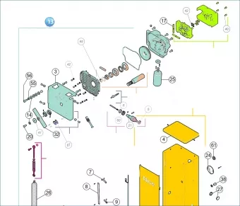 Nice SPAMG247B00 Κινητήρας ταχυτήτων πλήρης με μοτέρ