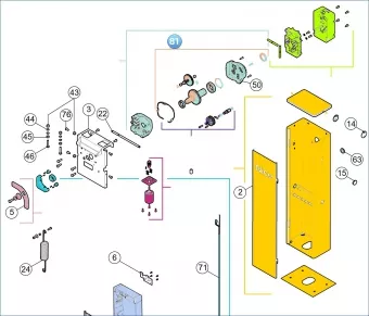 Nice SPAMG248A00B Команда Gearbox