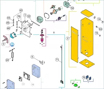 Nice SPAMG253A00 Рычаг двойного действия в сборе