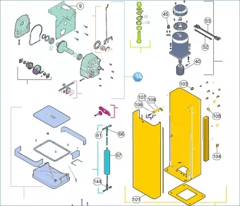 Nice SPAMG280A00 مجموعة محرك التروس-محرك التروس