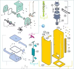 Nice SPAMG287A00A Мотор-редуктор