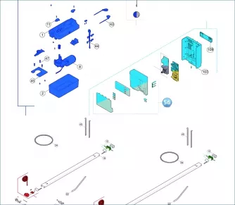 Nice SPSPY00003 Conjunto da tampa frontal