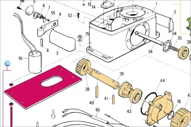 Nice THA15 Sestava základní desky + montážní díly