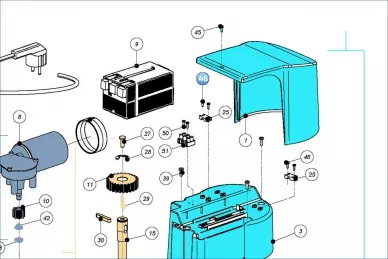 Nice V3.5X8.5101 Vis de maintien du câble d'alimentation
