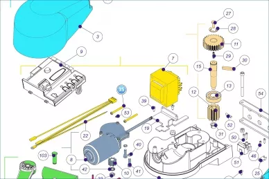 Nice V4X45.5102 Βίδα στερέωσης μετασχηματιστή