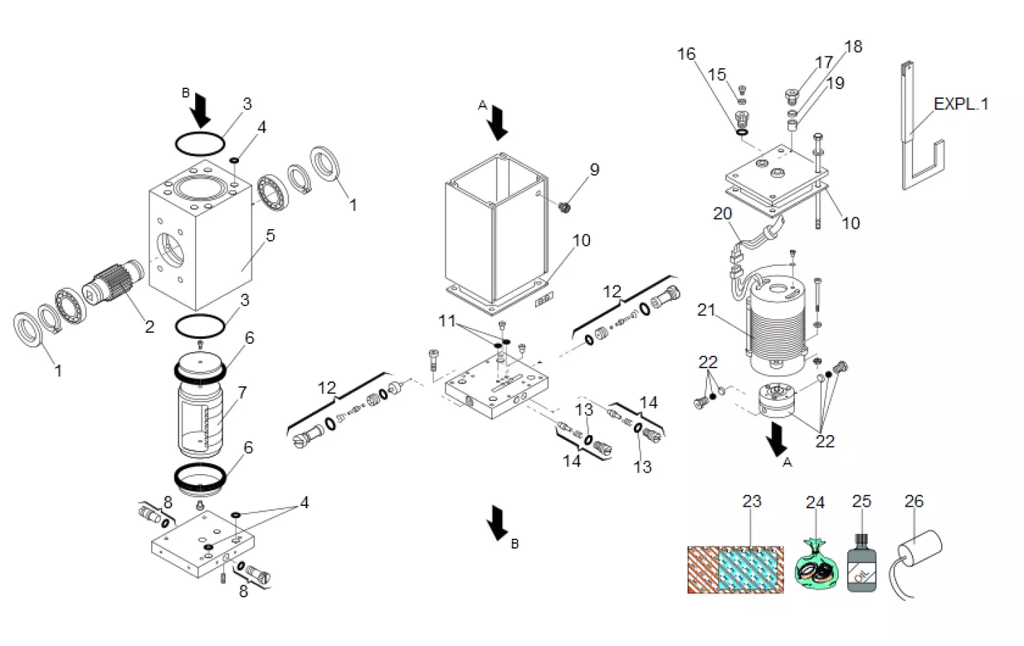 Piese de schimb, schema de conducere FAAC Faac 580 CBAC