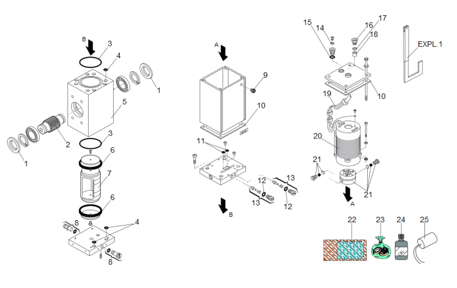 Piese de schimb, schema de conducere FAAC Faac 580 SB