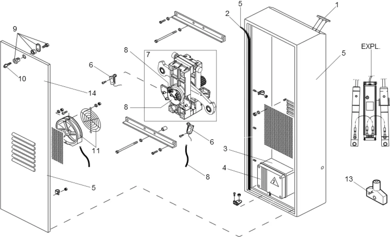 Piese de schimb, schema de conducere FAAC Faac 620 RAP 1