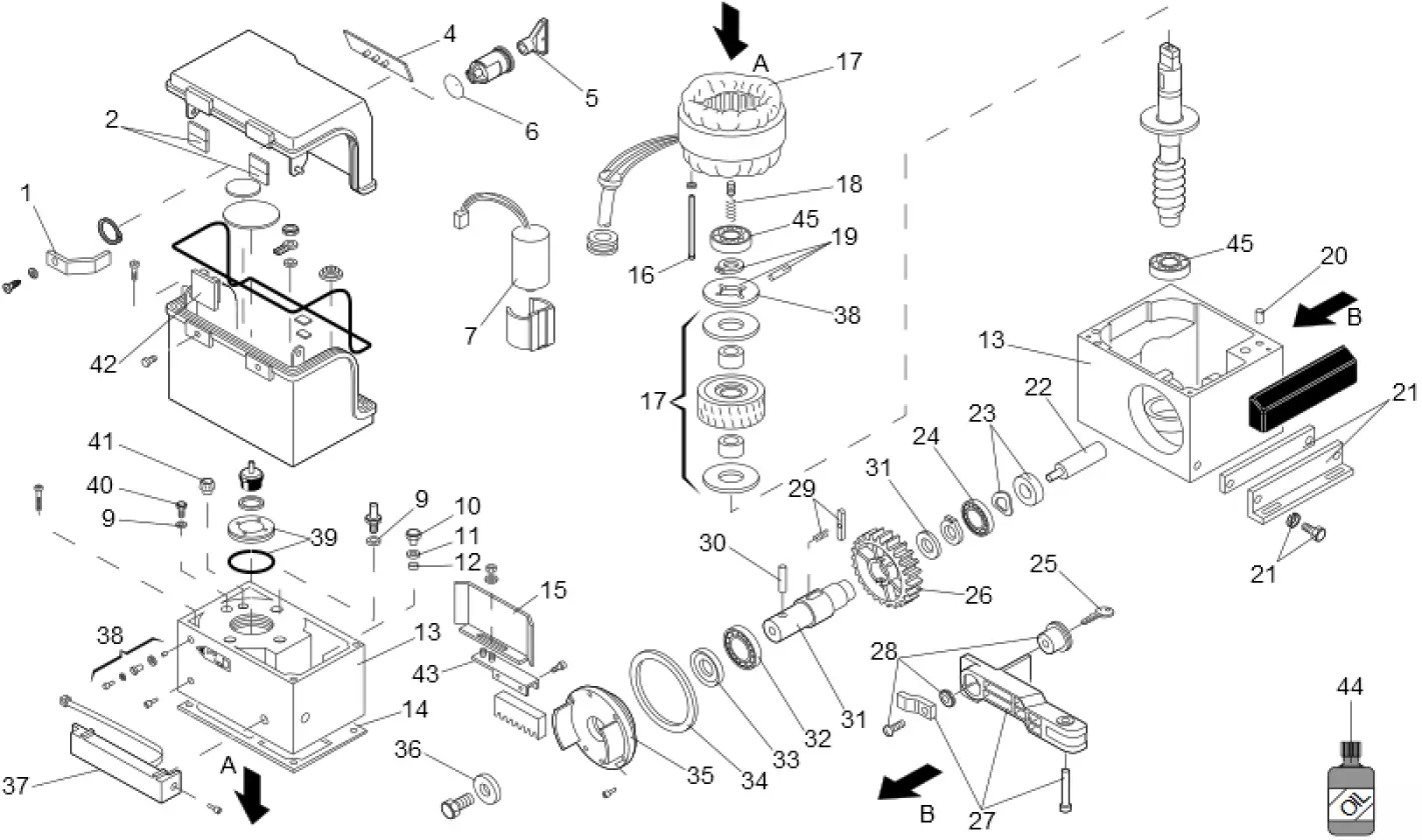 Piese de schimb, schema de conducere FAAC Faac 844 MC REV