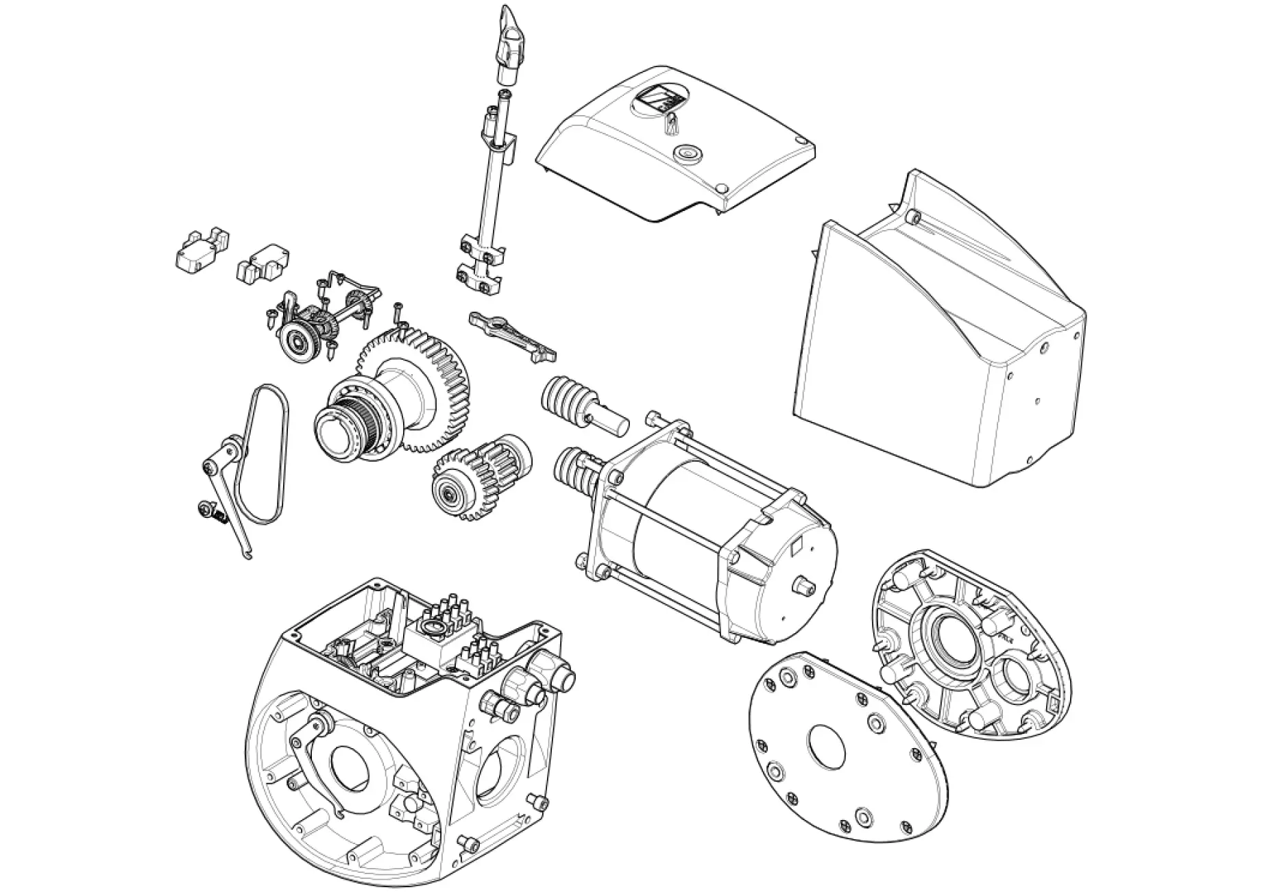 Service onderdelen, schema om te rijden CAME Came C-BX