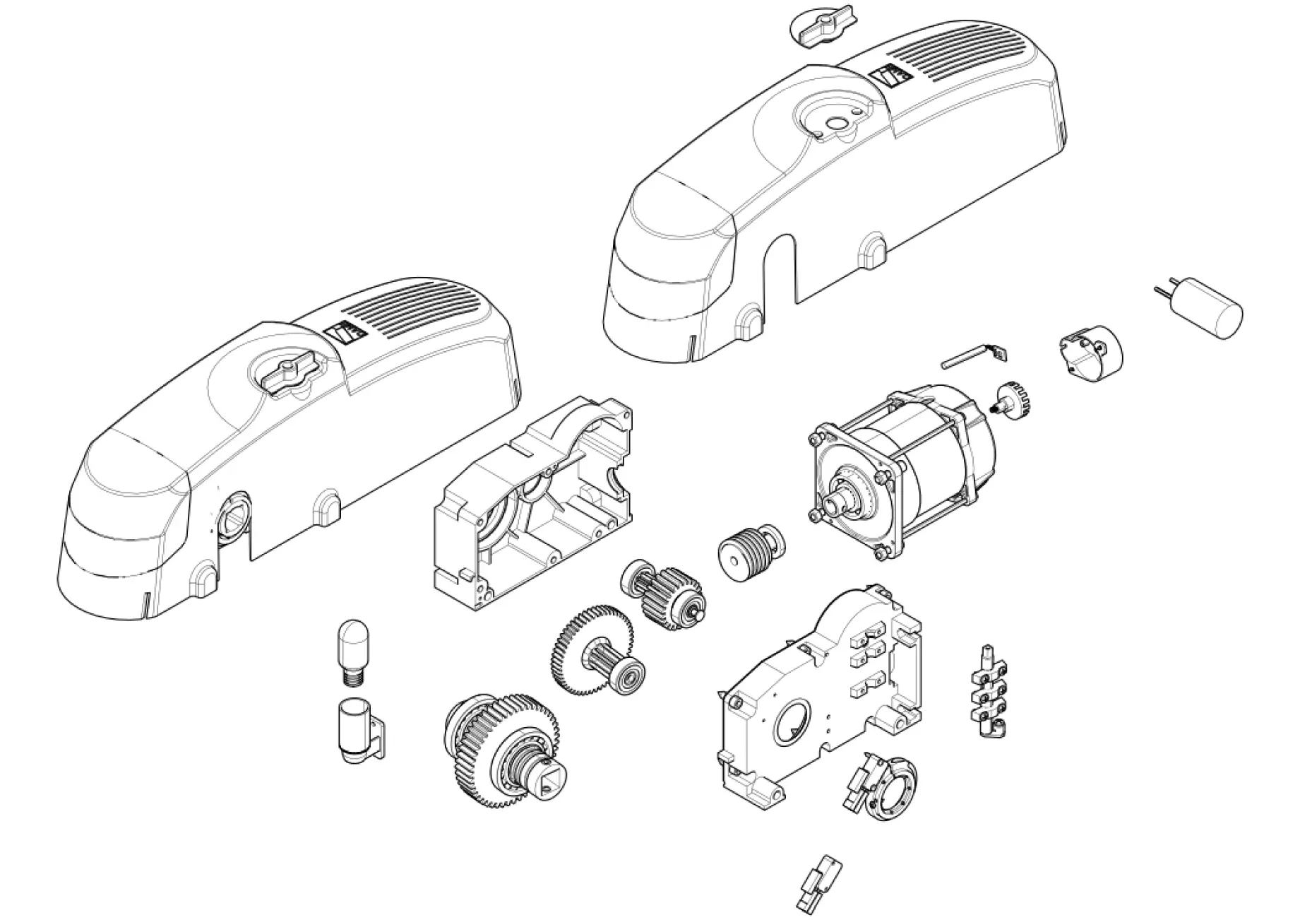 Service onderdelen, schema om te rijden CAME Came Emega E456