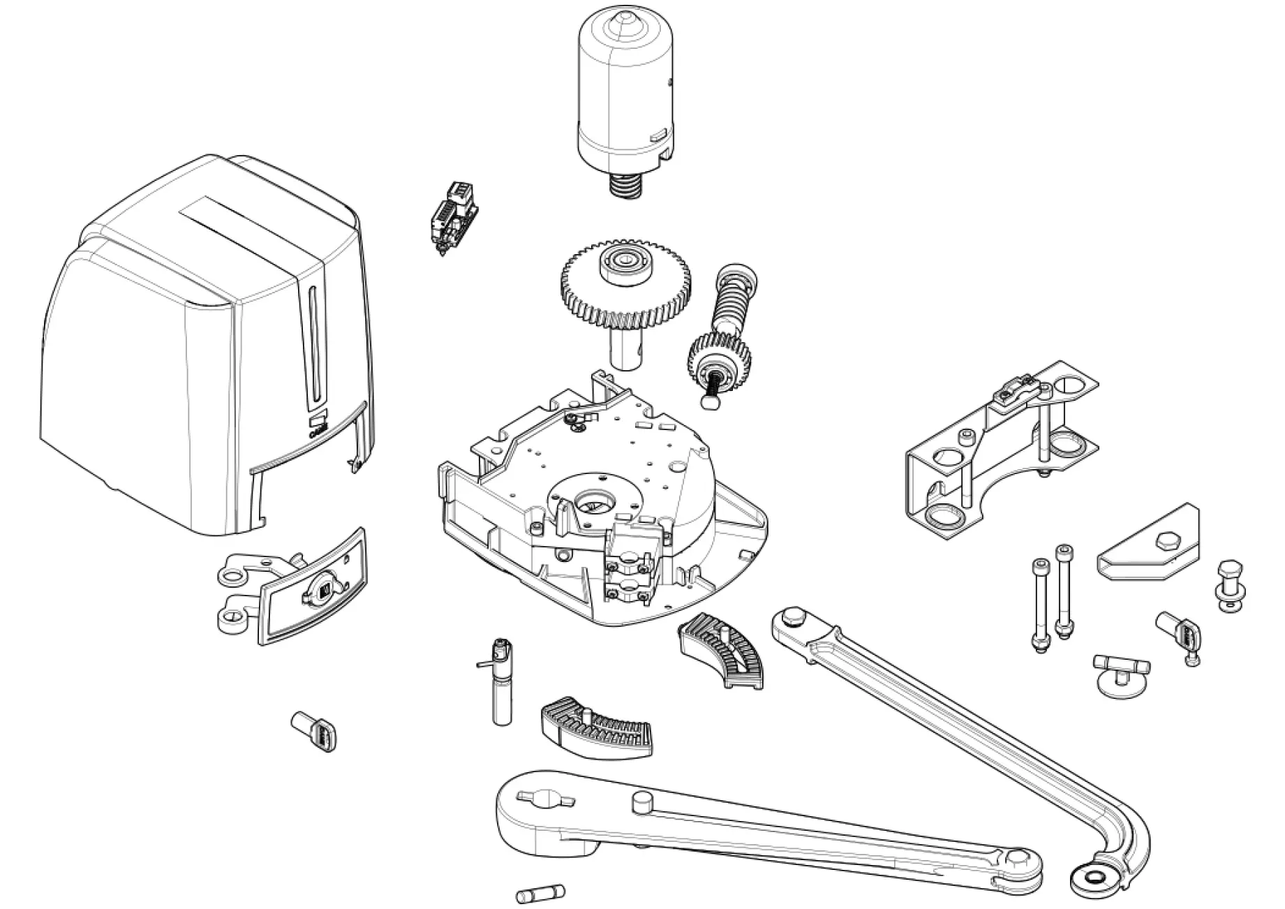 Service onderdelen, schema om te rijden CAME Came Fast70 FST23DLS