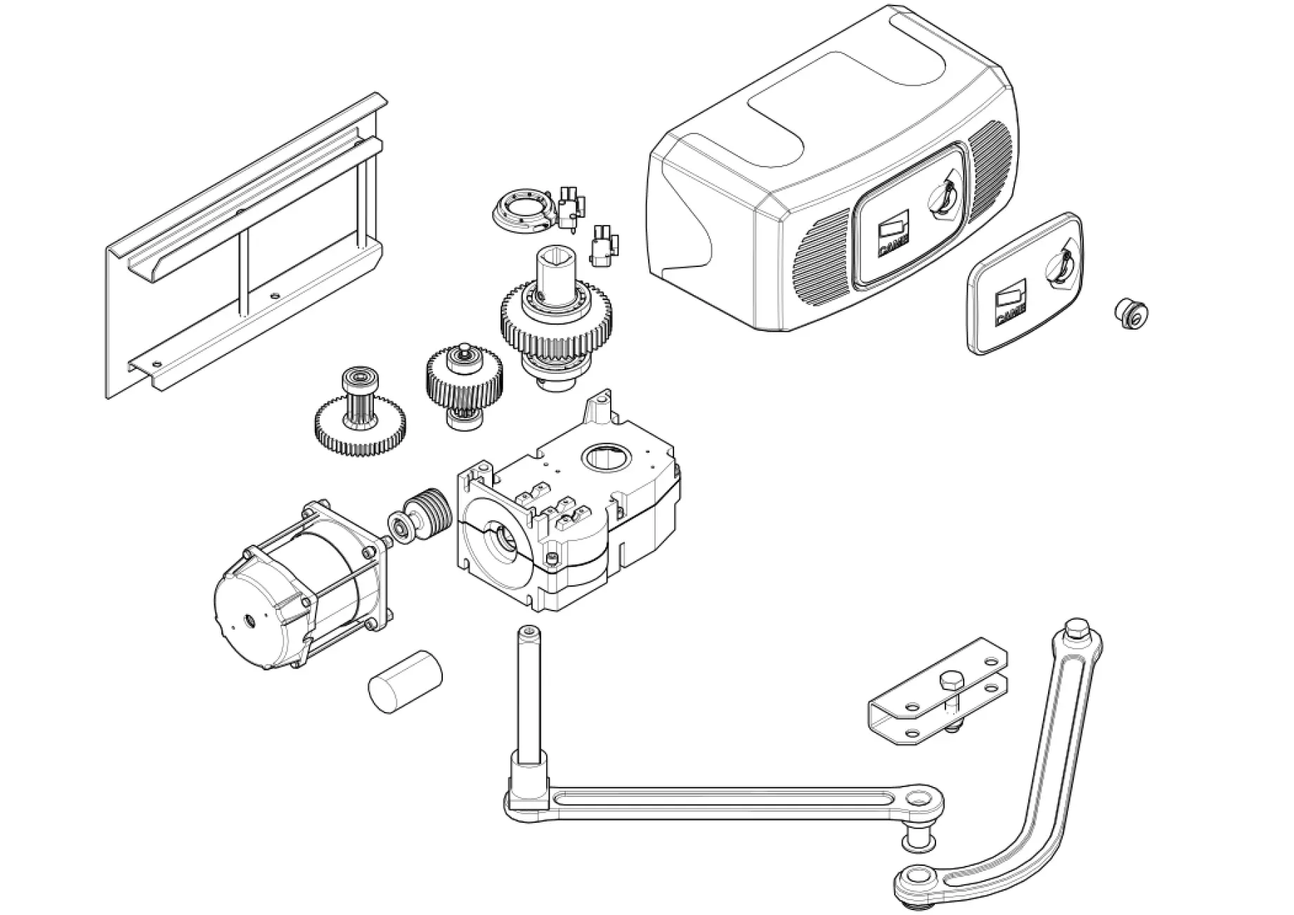 Service onderdelen, schema om te rijden CAME Came Ferni F1100