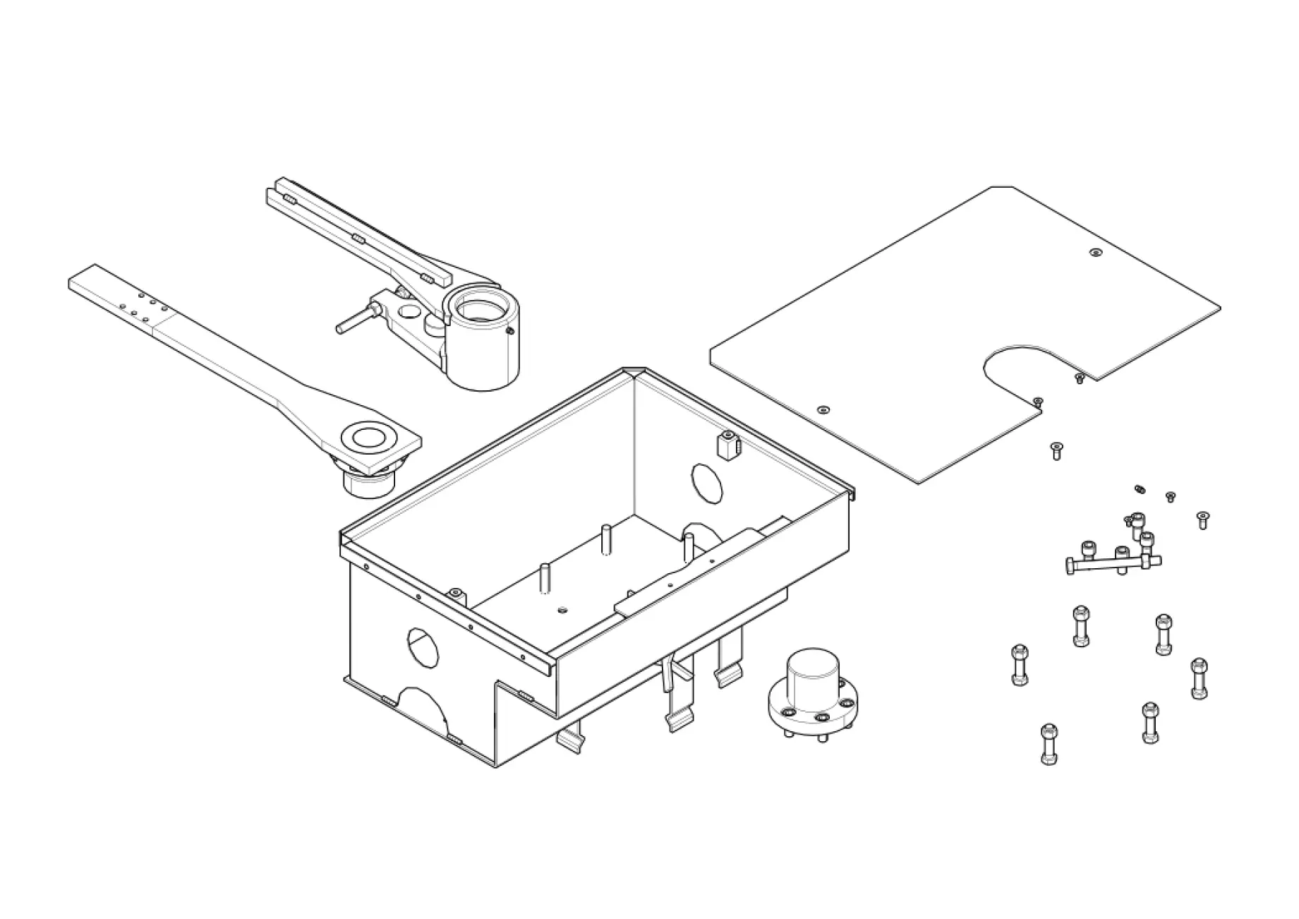 Service onderdelen, schema om te rijden CAME Came Frog Plus Frog-PC