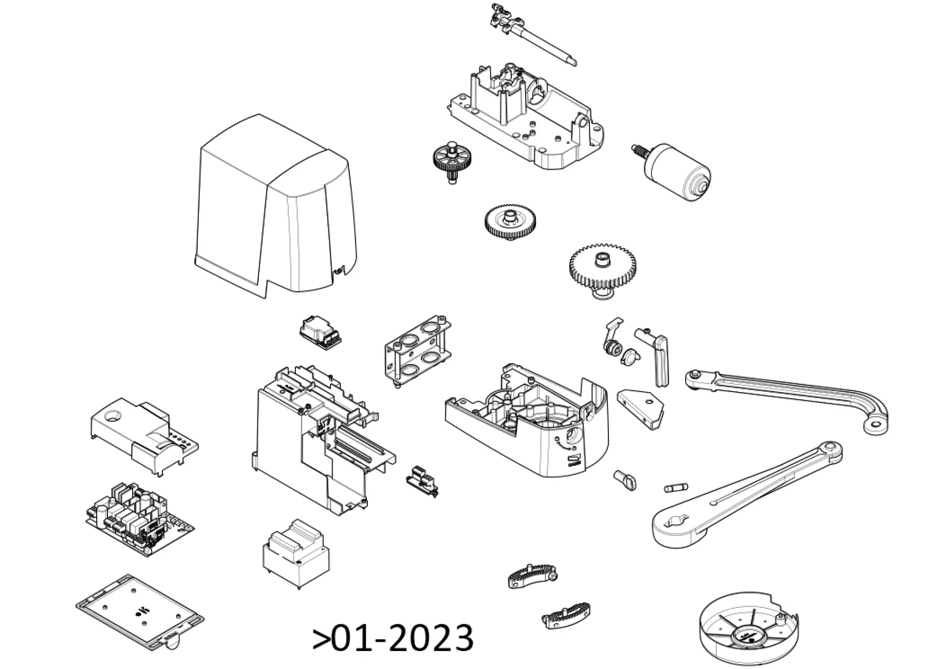 Service onderdelen, schema om te rijden CAME Came Ftx FTX20DGC V