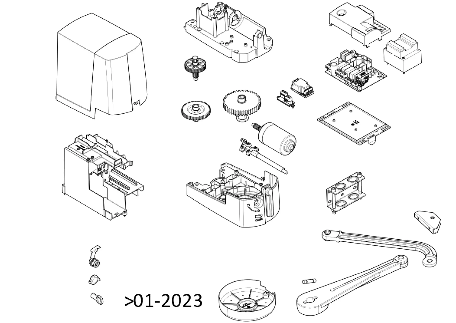 Service onderdelen, schema om te rijden CAME Came Ftx FTX20DLC