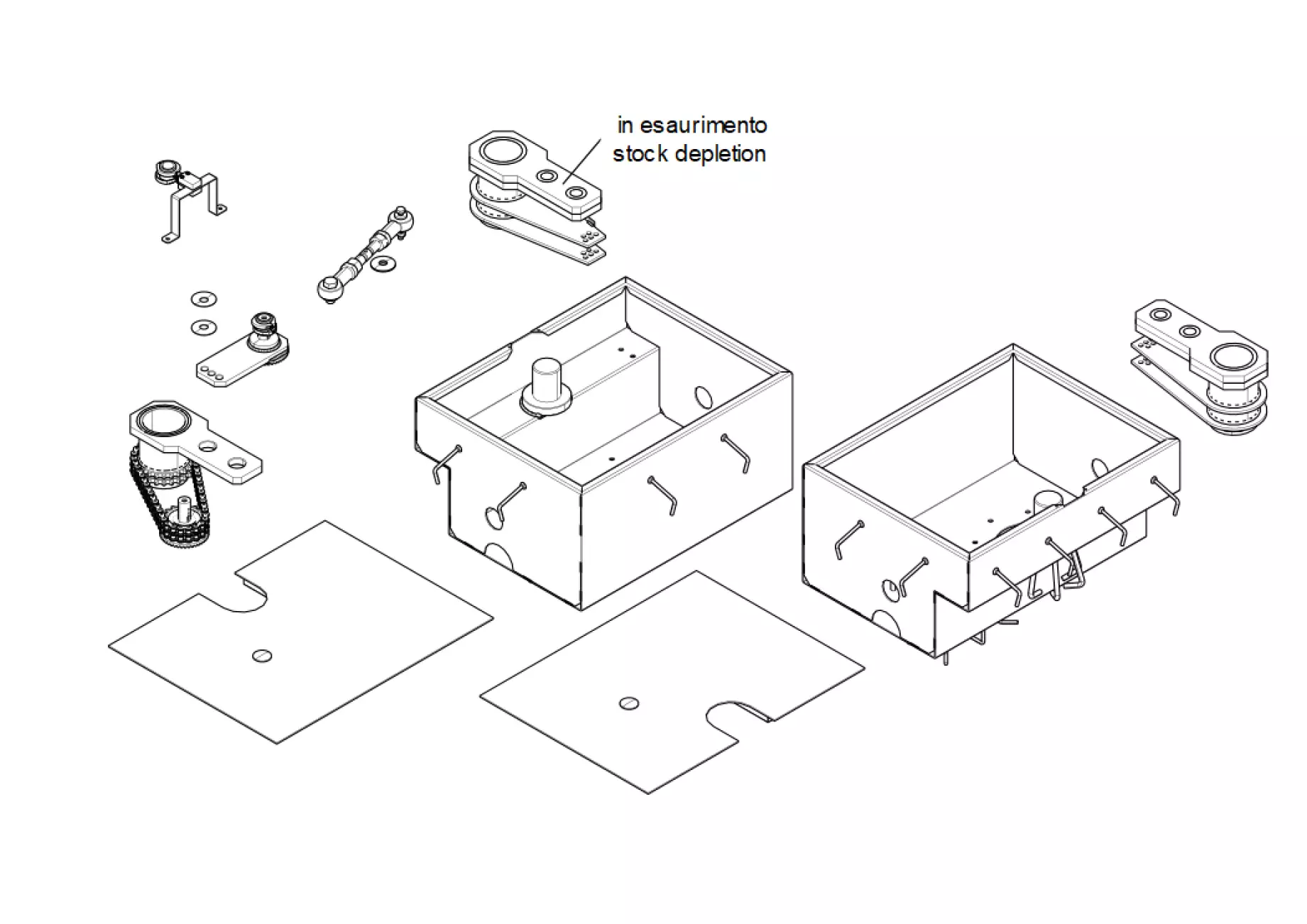 Service onderdelen, schema om te rijden CAME Came Super Frog-CD-CS