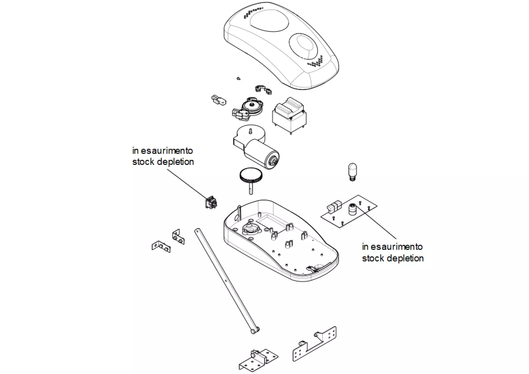 Service onderdelen, schema om te rijden CAME Came Ver V600-V800