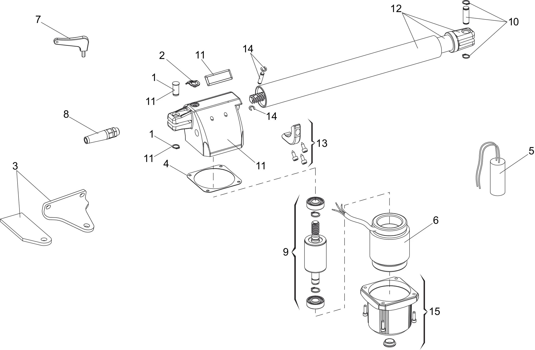 Service onderdelen, schema om te rijden Genius Genius Euro Bat 230V 400 SX