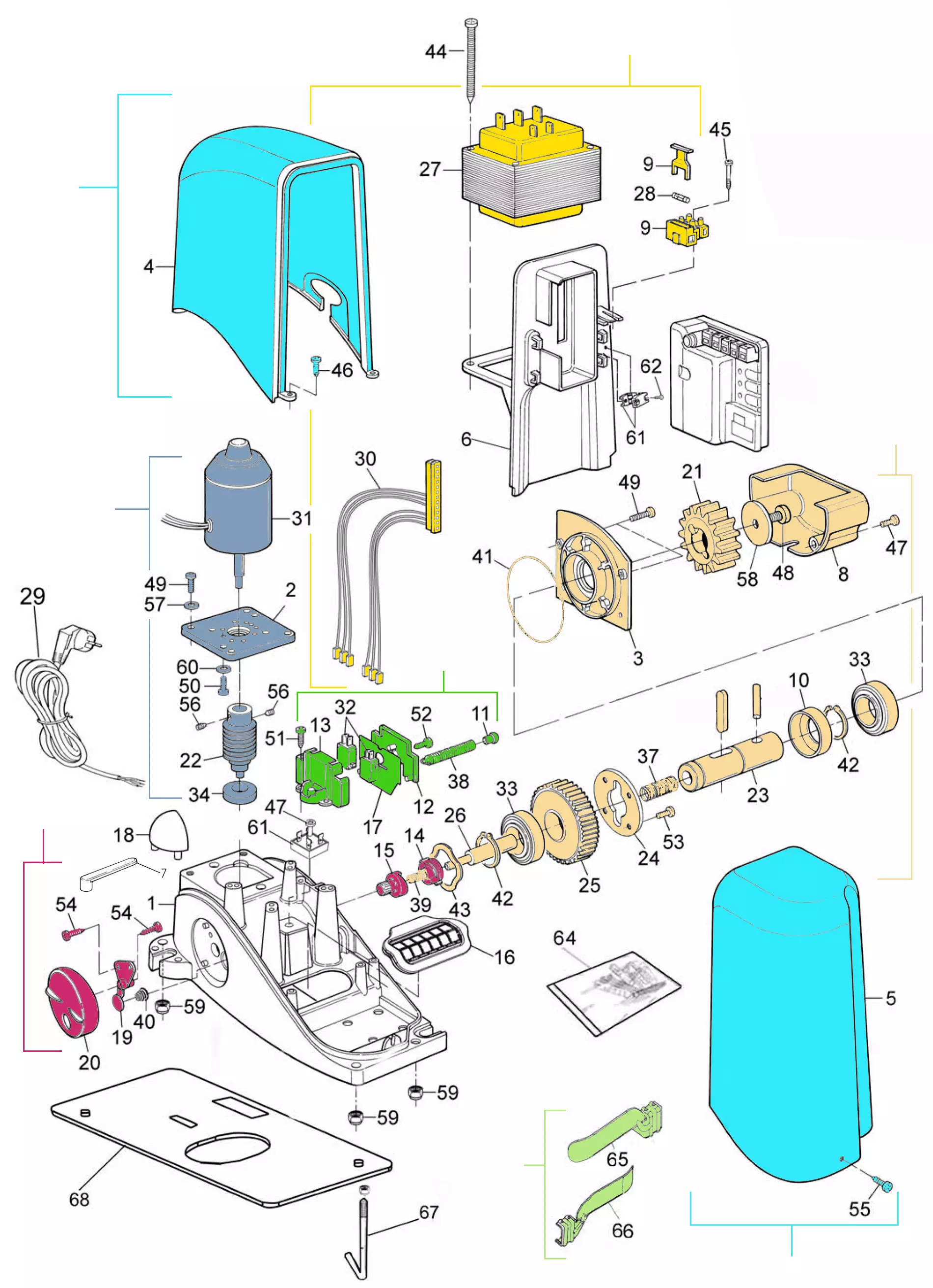 Service onderdelen, schema om te rijden Mhouse Mhouse SL10