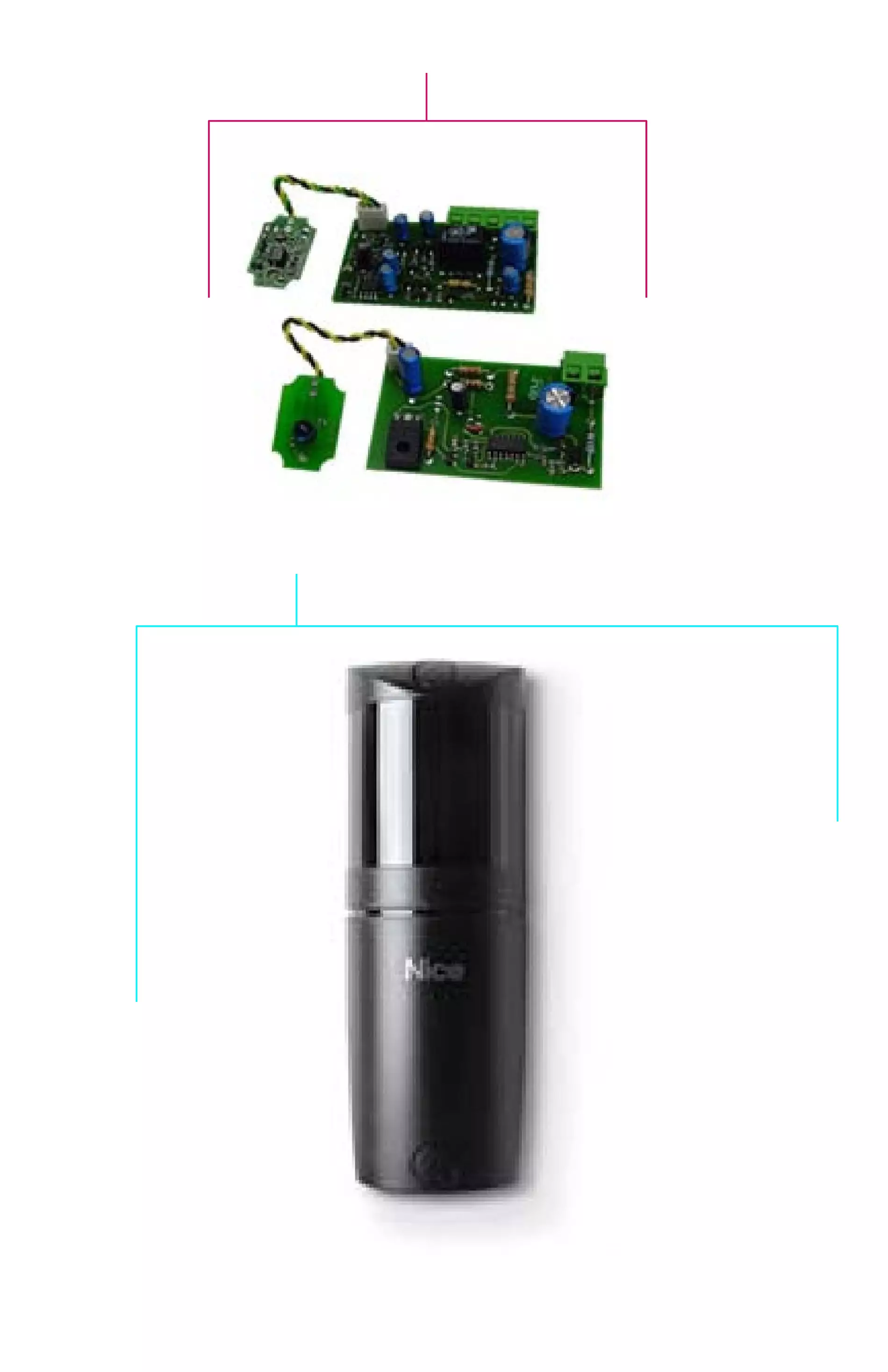 Service onderdelen, schema om te rijden Nice Nice F210 fotocel