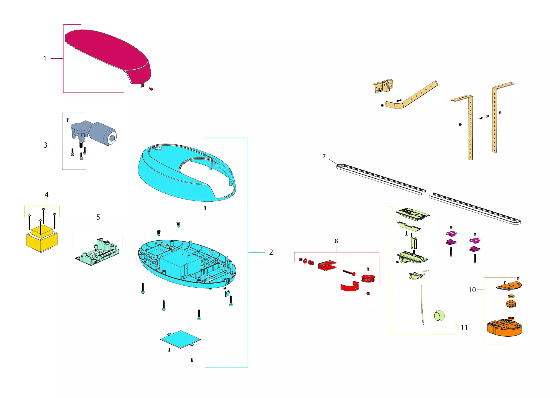 Servicedelar, schema för att köra KINGgates KINGgates Rolls 700