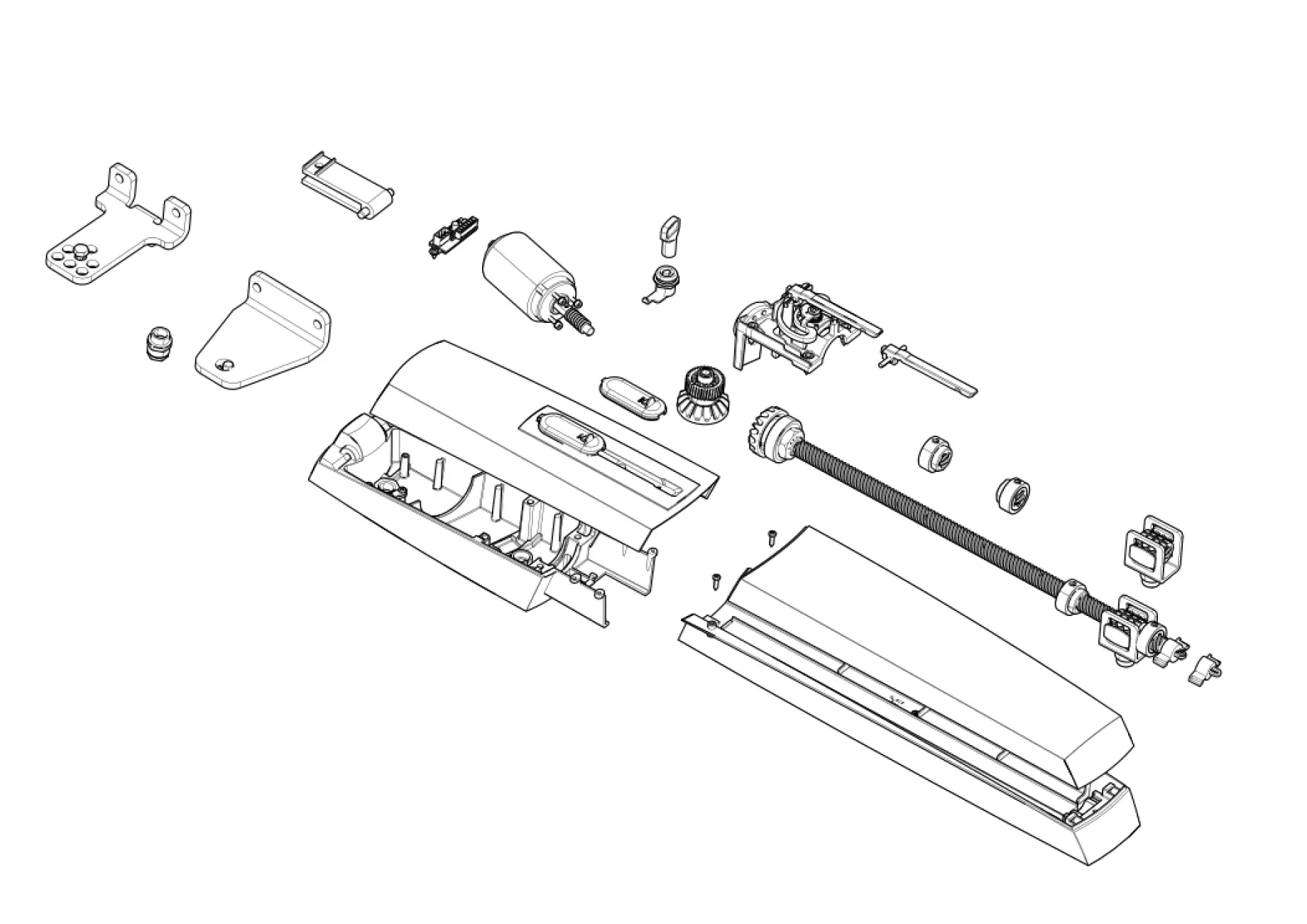Serviceteile, Schema zum Fahren CAME AXL20DGS