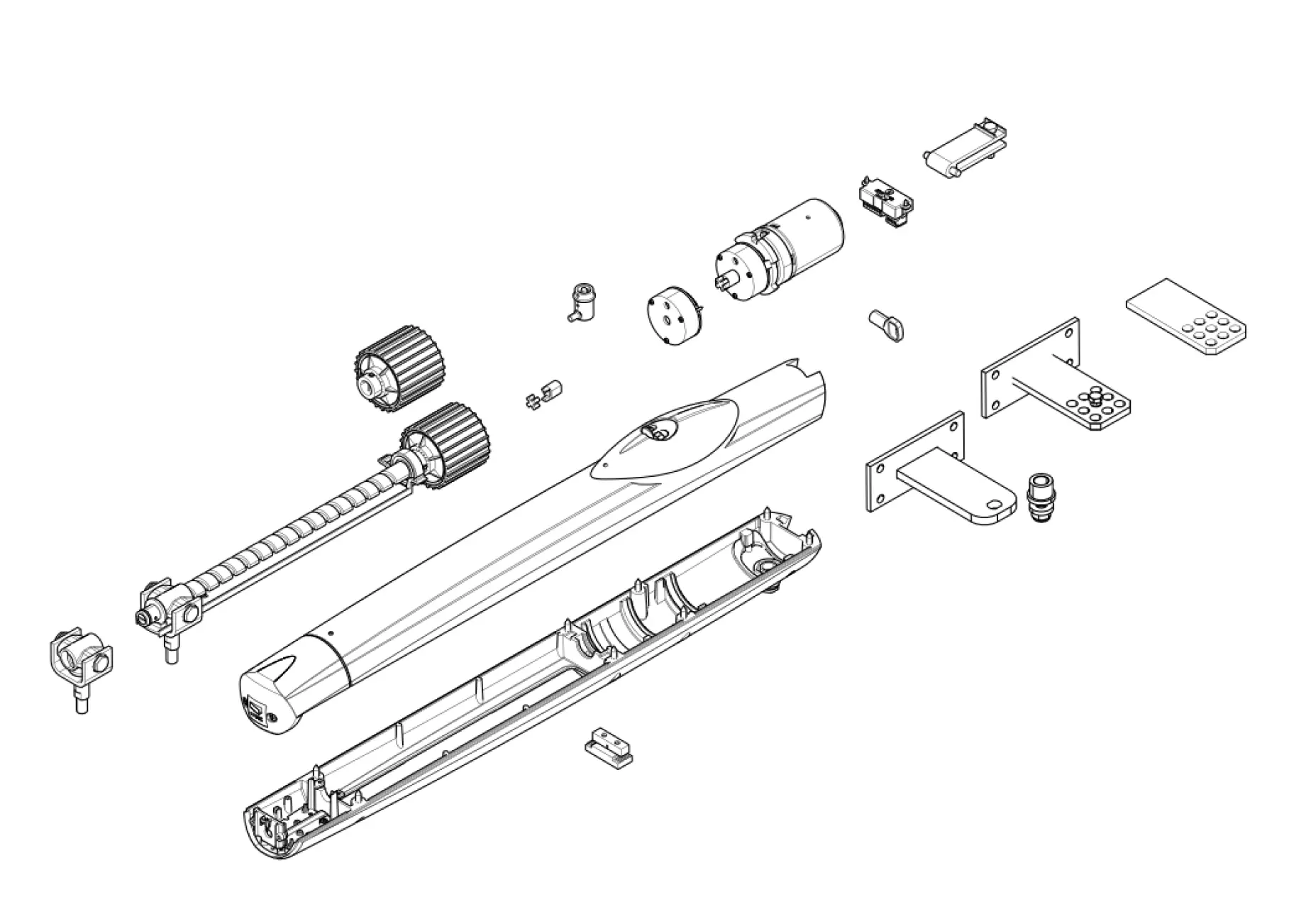Serviceteile, Schema zum Fahren CAME Came Amico A1824