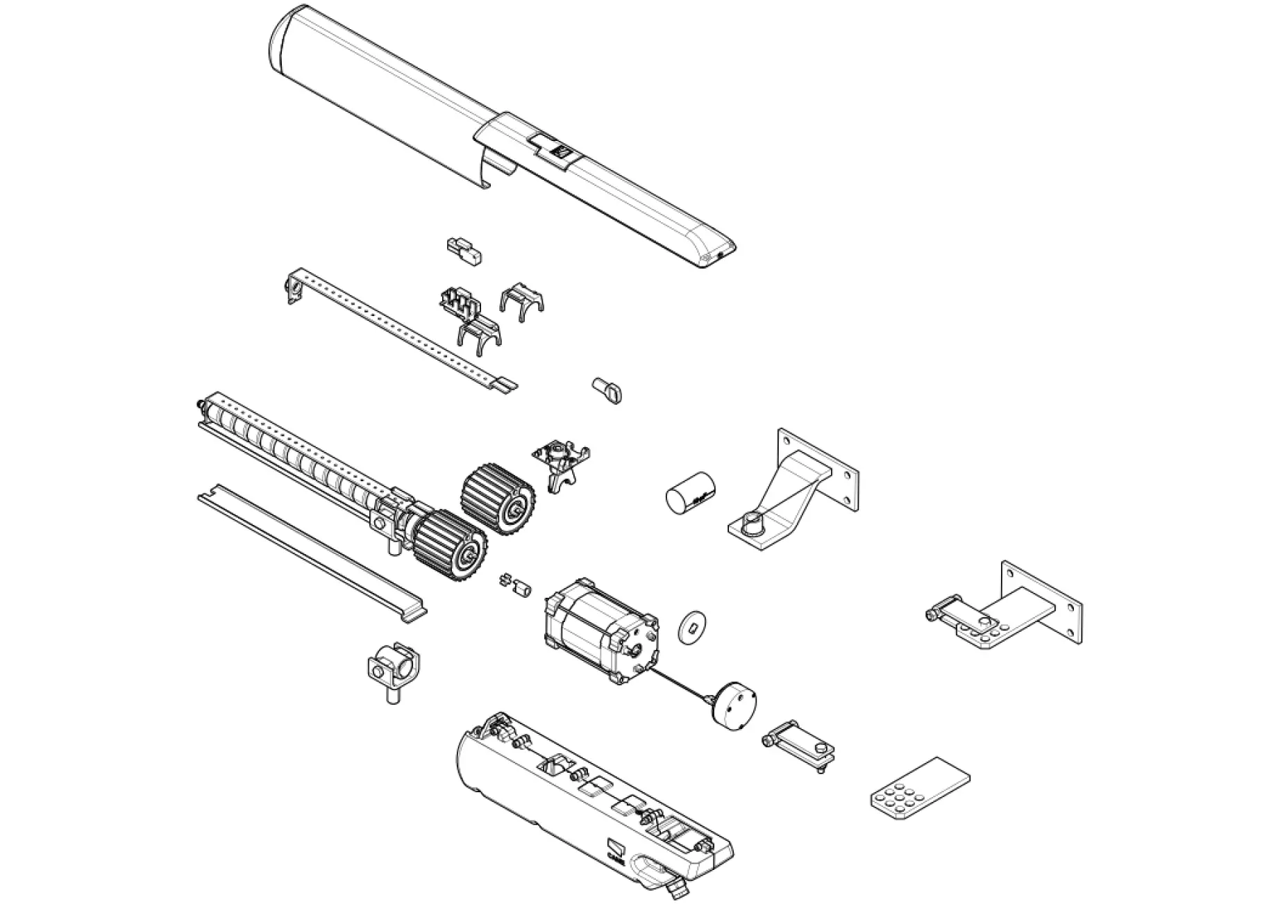 Serviceteile, Schema zum Fahren CAME Came Ati A3000