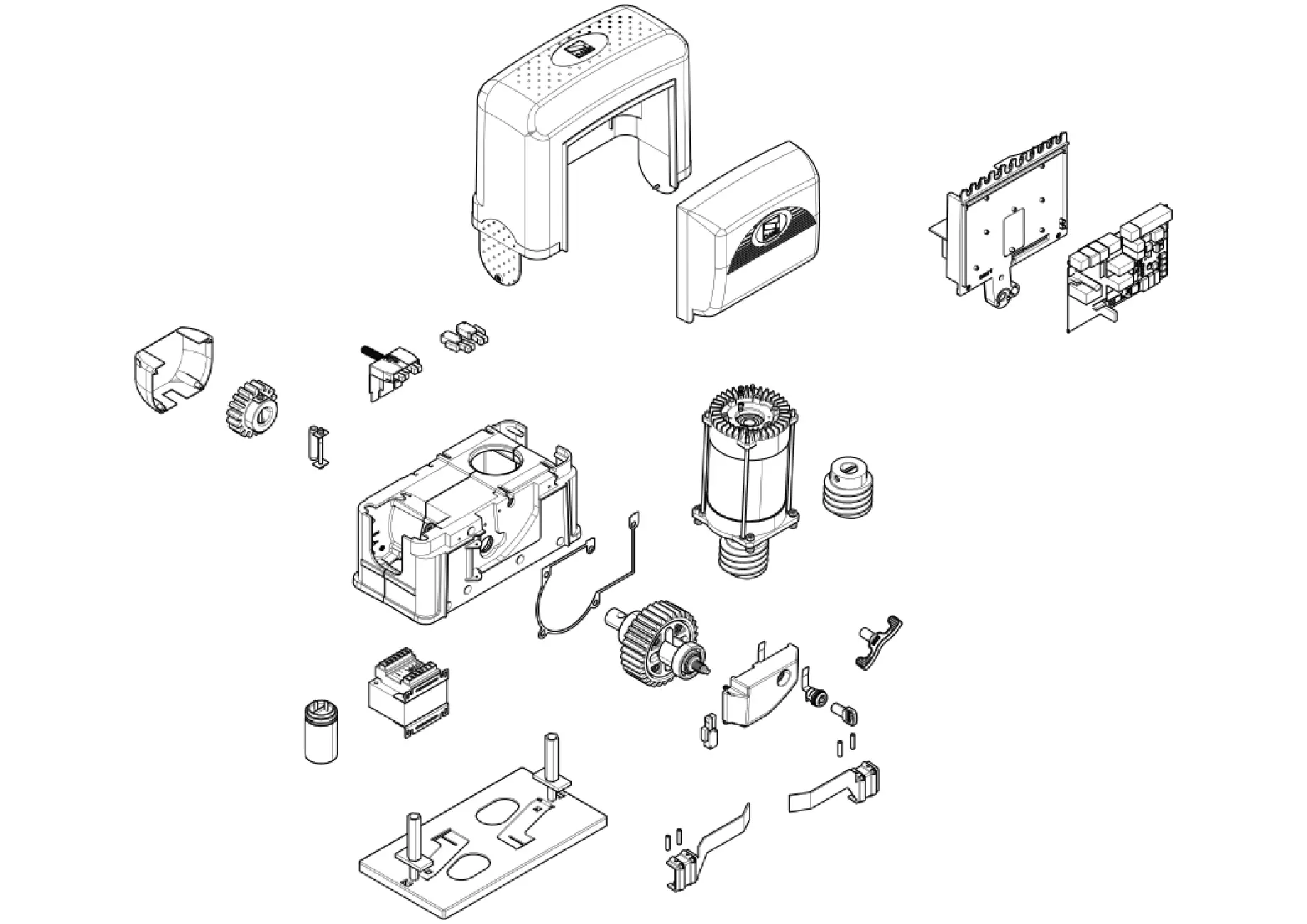 Serviceteile, Schema zum Fahren CAME Came BK1200
